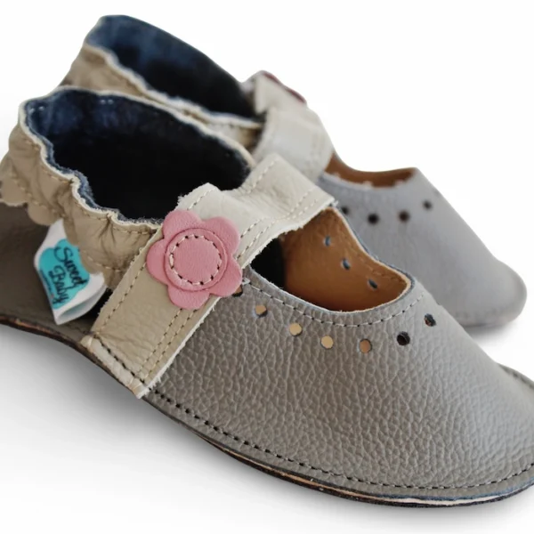 sandałki dziecięce butki letnie dla dziewczynki balerinki skórzane dla dzieci typu soft sole z podeszwy barefoot