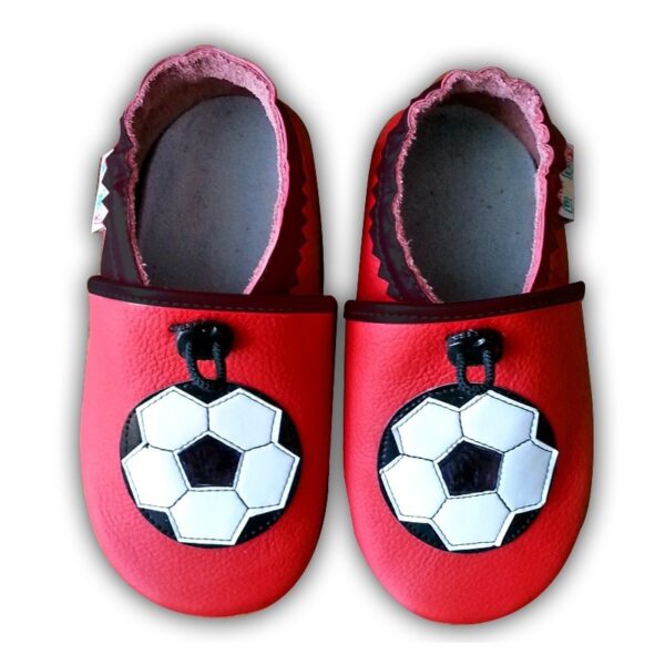 paputki skorzane, kapcie o przeszkola piłka