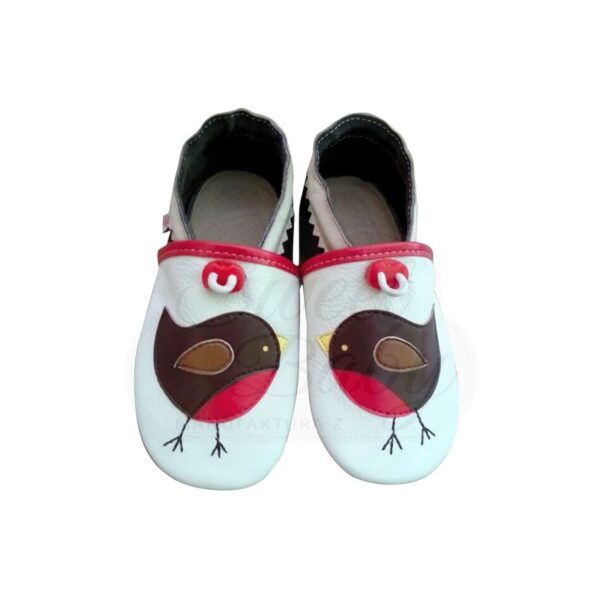 paputki-wrobelek paputki skórzane, kapcie o przedszkola wróbelek ptaszek