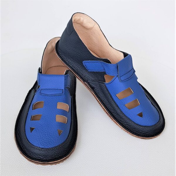 lekkie sandały dziecięce do przedszkola na rzepy - wzór Bosa Stopka dla dzieci i miękkie podeszwy