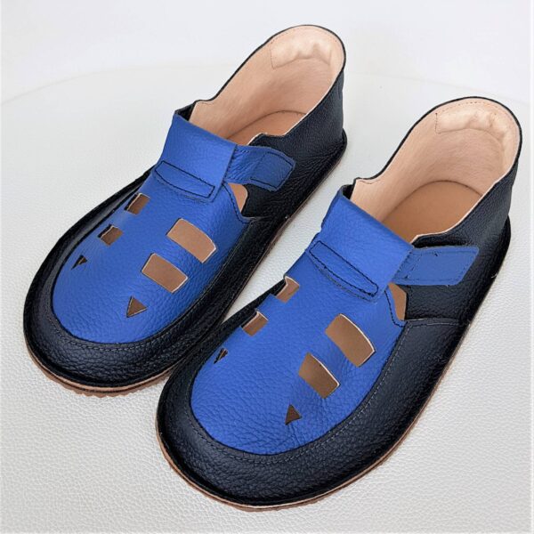 lekkie sandałki dziecięce do przedszkola na rzepy - wzór Bosa Stopka dla dzieci i miękkie podeszwy