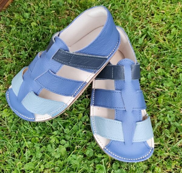 Barefootowe sandałki skórzane dla dzieci dziecięce, bosa stopka, miękkie elastyczne sandałki dla dzieci, na miarę