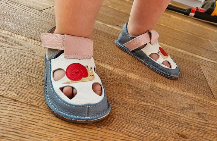 miękkie skórzane sandały dla dzieci barefoot sweetbaby.pl