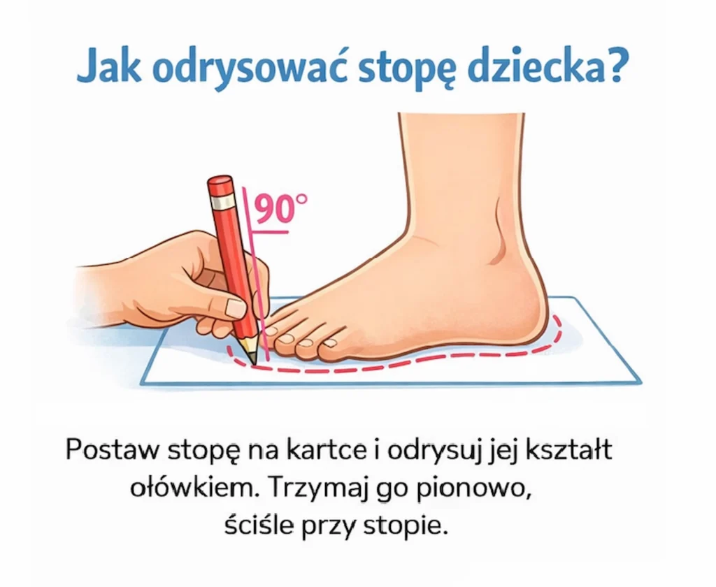 Jak zmierzyć stopę dziecka do kapci? Instrukcja krok po kroku