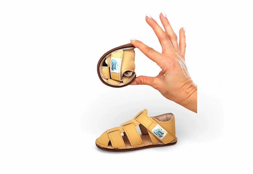 skórzane sandały dziecięce barefoot